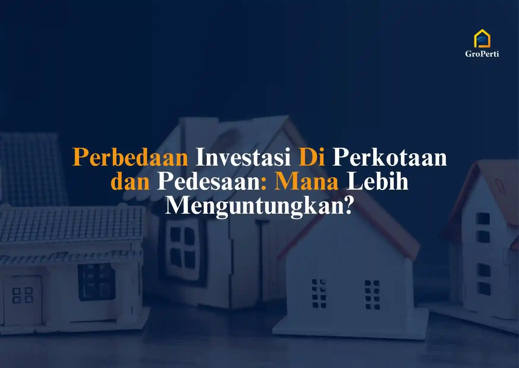Kita tidak boleh meremehkan investasi di pedesaan