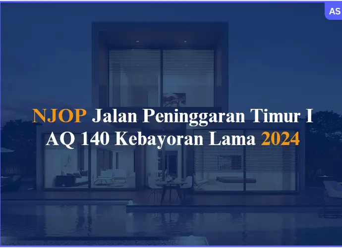 NJOP Jalan Peninggaran Timur I AQ 140 Kebayoran Lama 2024
