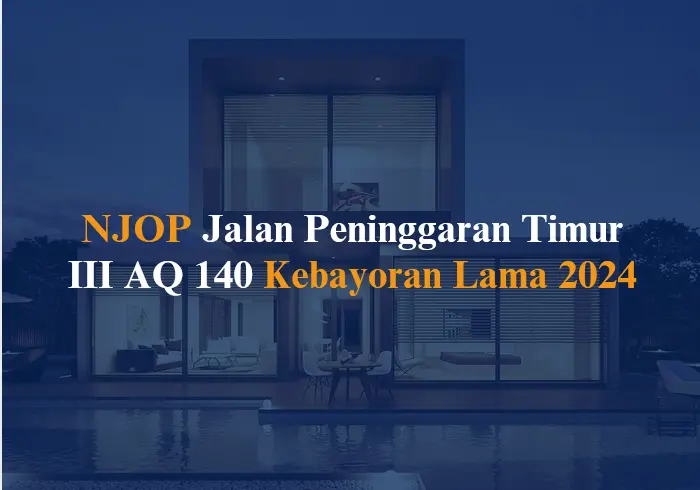 NJOP di JL PONDOK PINANG TIMUR AF 092 Kel Pondok Pinang Tahun 2024