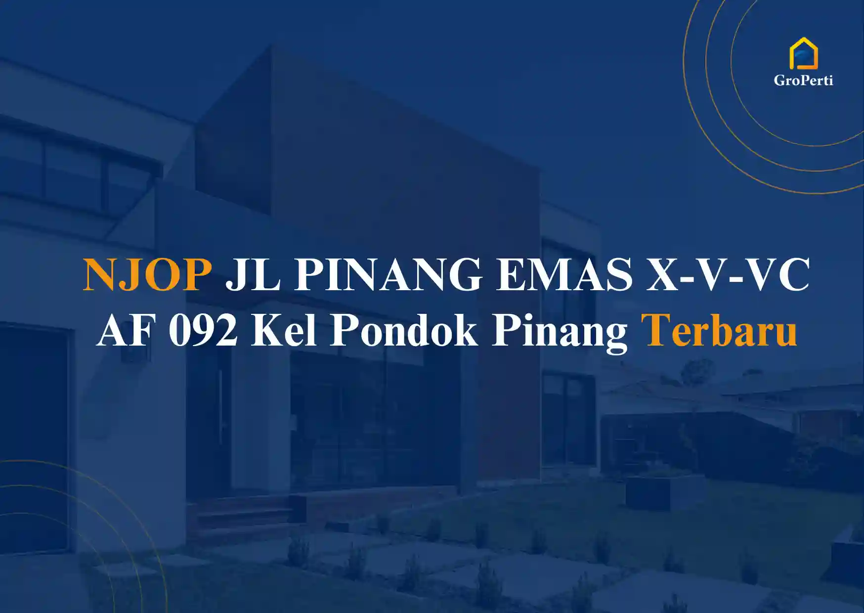 NJOP JL PINANG EMAS X-V-VC AF 092 Kel Pondok Pinang 2024